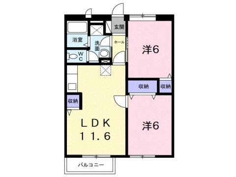 エルモンテ紀ノ川の物件間取画像