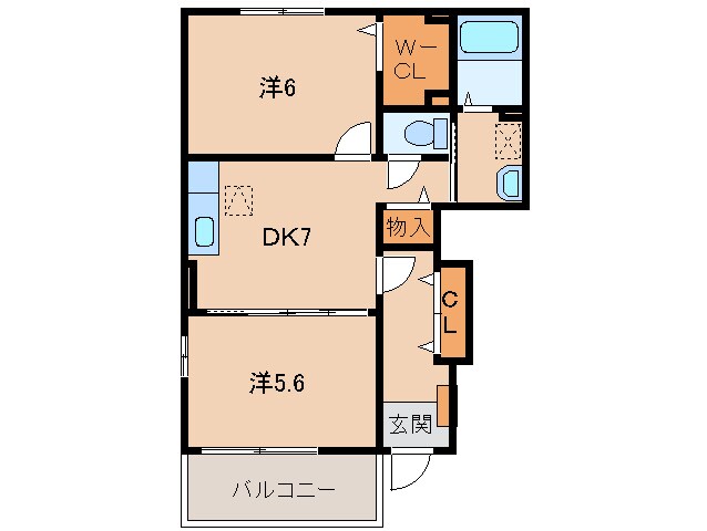 フォレスタ・高松　Ⅱの物件間取画像