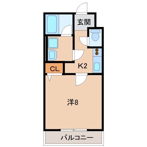 Kokochi北中島の物件間取画像