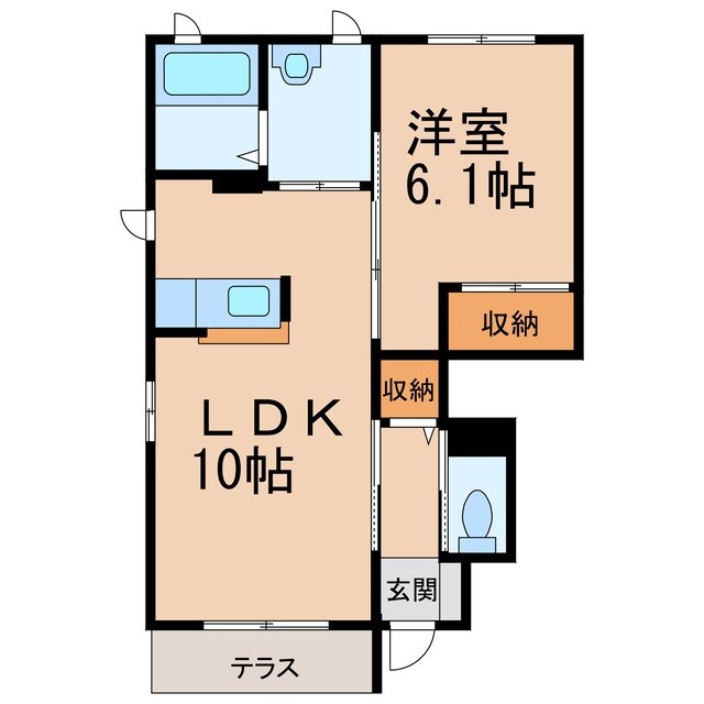 シャーメゾン狐島の物件間取画像