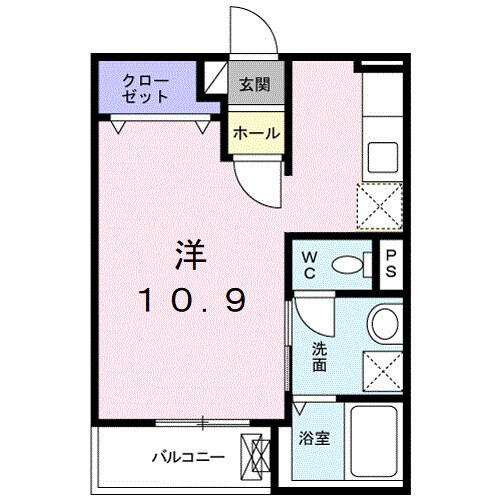 プルメリアの物件間取画像