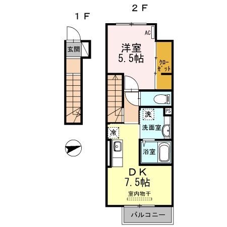 D-room Kukiの物件間取画像