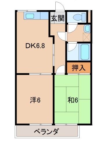 グリーンフル宮崎の物件間取画像