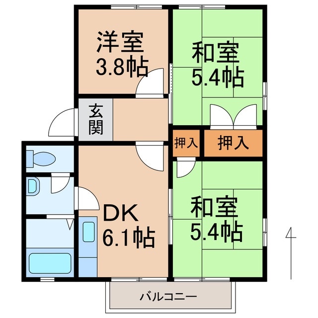 ディアス寿里の物件間取画像