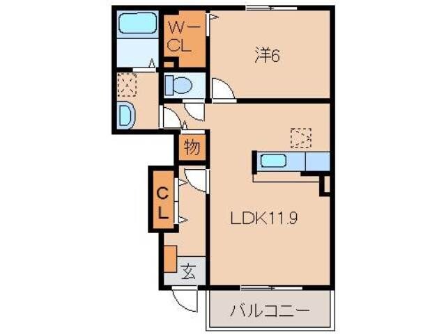 サニーホワイトⅤの物件間取画像