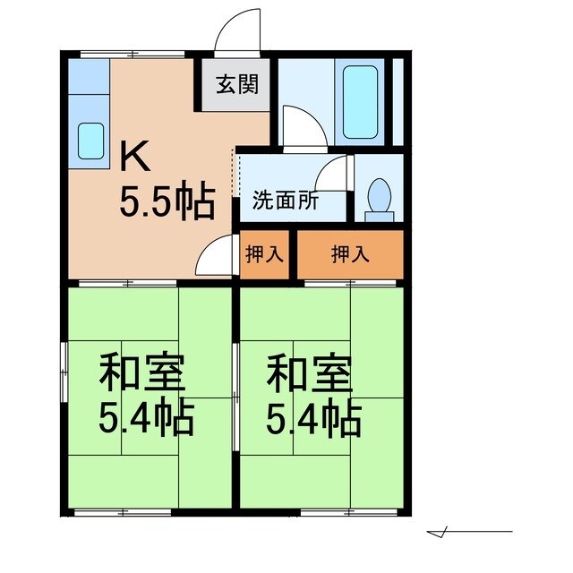 タウニィ浜代2の物件間取画像