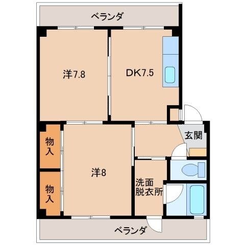ミツワハイツ出水の物件間取画像