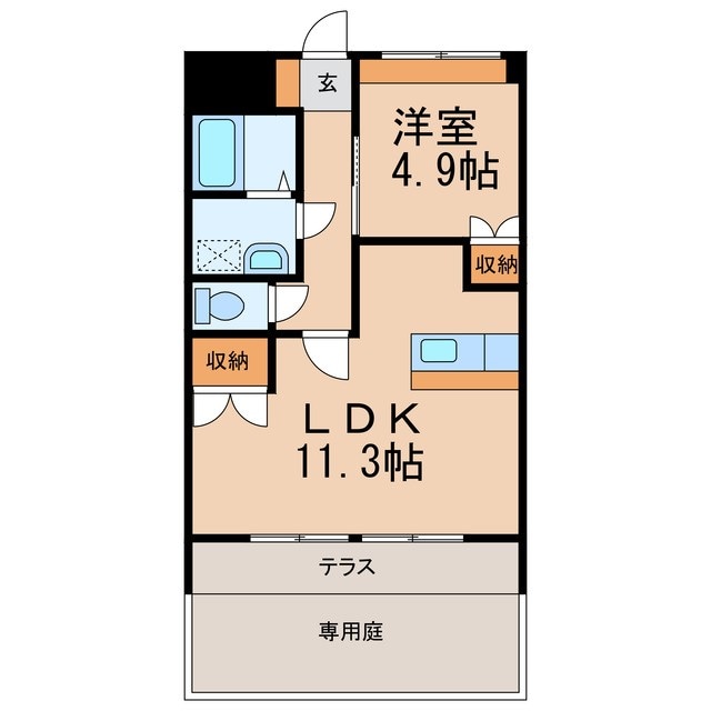 アンジュー　壱号館の物件間取画像