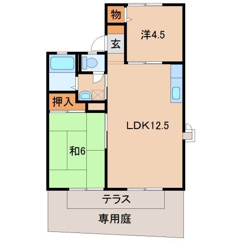 グリーンタウンⅠの物件間取画像