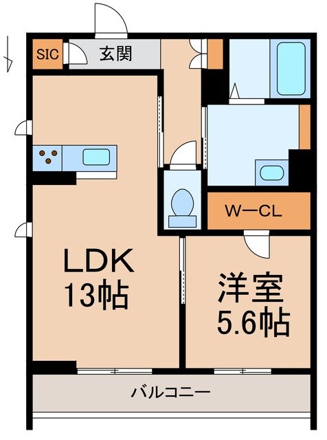 アリエス十三番丁の物件間取画像