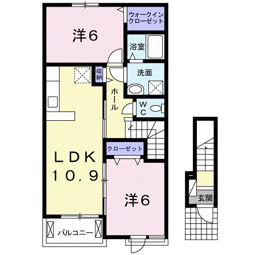 フォレスタ橋本Ⅱの物件間取画像