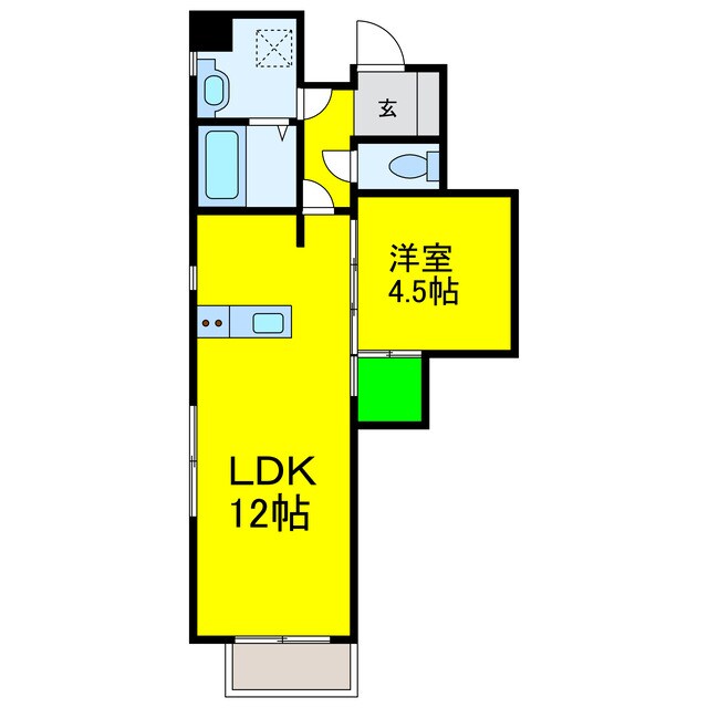 ライフコート湊町の物件間取画像