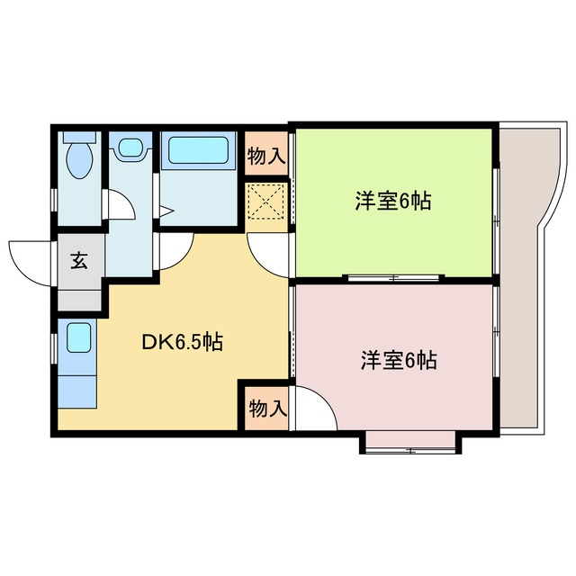 第82杉フラットの物件間取画像