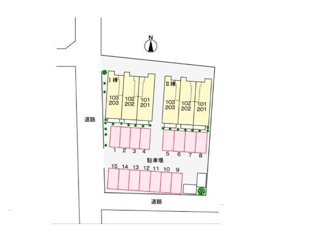 プラシードカーサⅡの物件外観写真