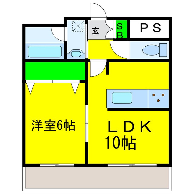 パークハイツ道後の物件間取画像