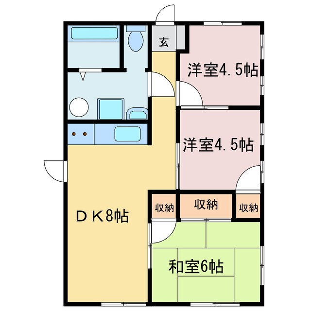 柳井館の物件間取画像