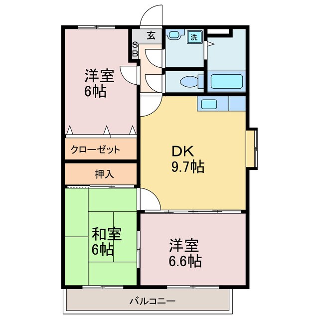 ユーミーつばきの物件間取画像