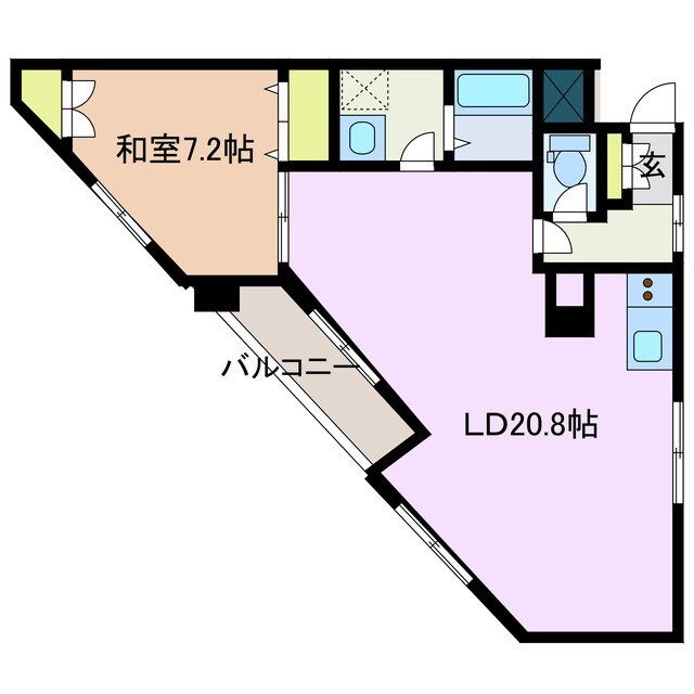 ファミール道後姫塚の物件間取画像