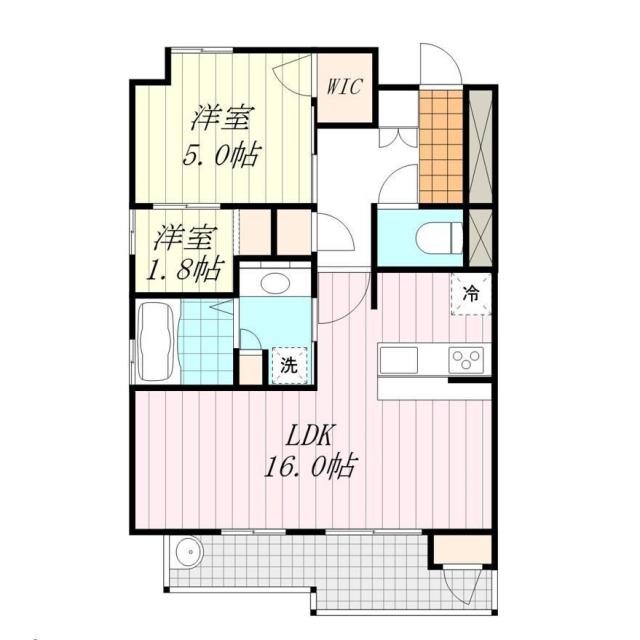クレアホームズfranc北持田の物件間取画像