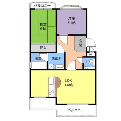 ドミシル並川の物件間取画像