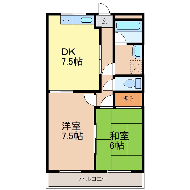 大塚ハイツの物件間取画像