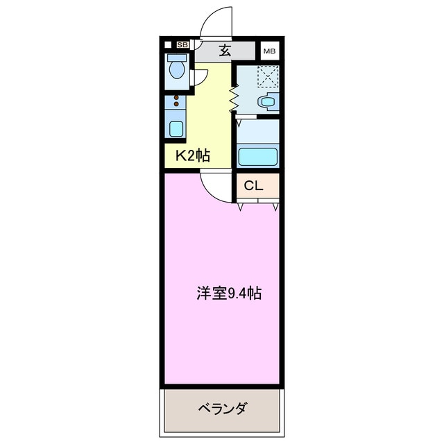 クラウンスリーの物件間取画像