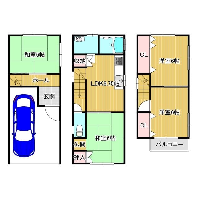 私部4丁目戸建1-1の物件間取画像