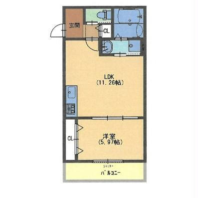 レークコートの物件間取画像