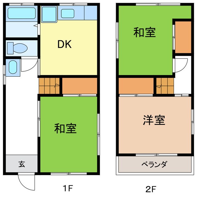 私部七丁目貸家1の物件間取画像