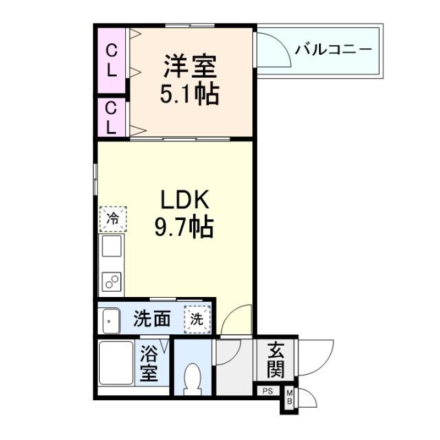サンセレーノminamiの物件間取画像