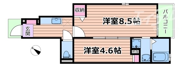 物件間取画像