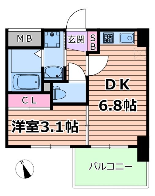 セレニテ東三国ミラクの物件間取画像