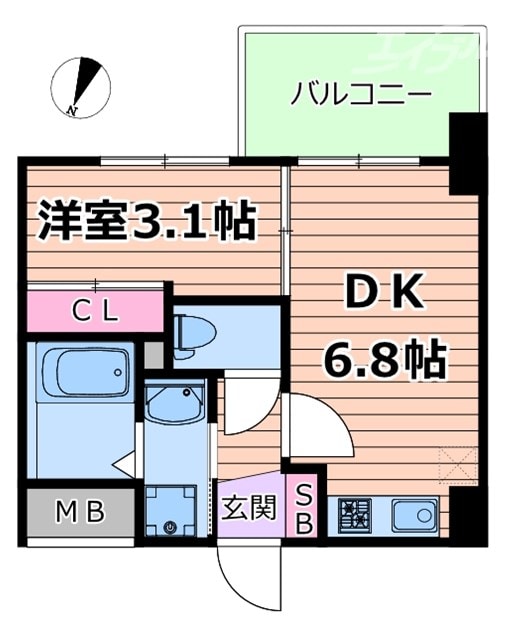 セレニテ東三国ミラクの物件間取画像