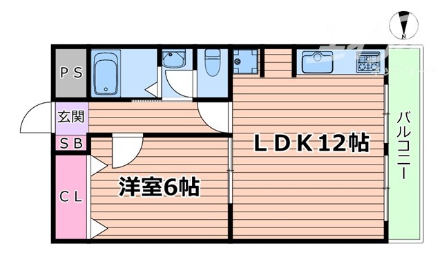 サンフラッツ新大阪　本館の物件間取画像