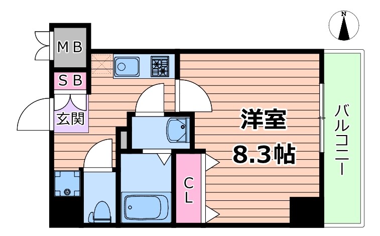 メルディアクレストタップ新大阪ウエストの物件間取画像