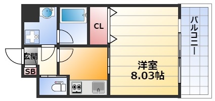 プレジオ西三国の物件間取画像