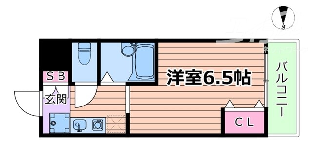 キャッスル北沢新大阪の物件間取画像