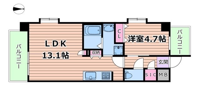 スプランディッド８の物件間取画像