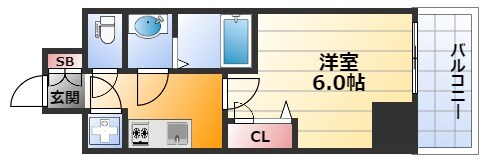 ディームス新大阪の物件間取画像