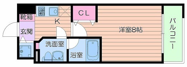 プラウドフラット新大阪の物件間取画像