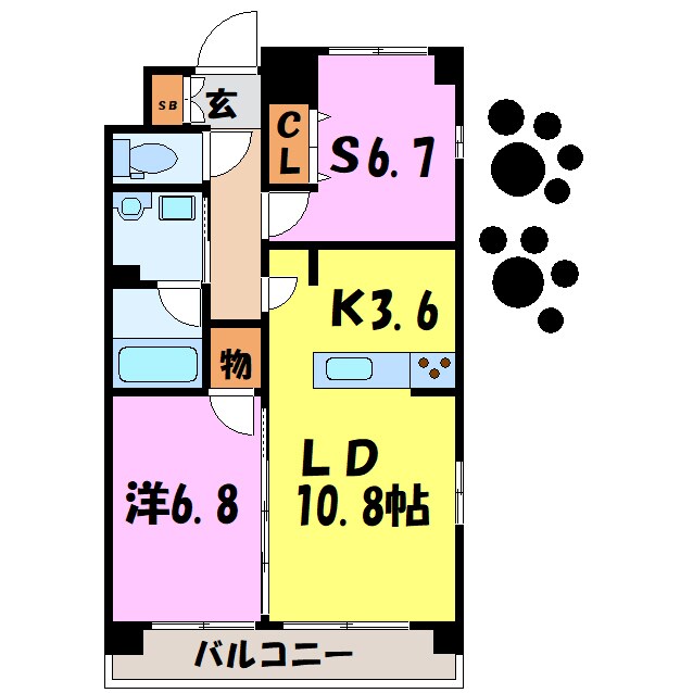 KATURA高崎の物件間取画像