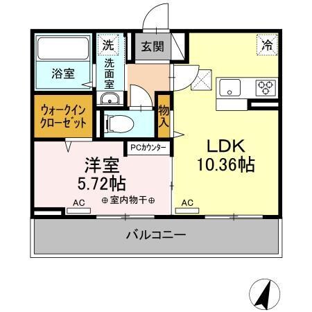 ファーストステージ江木の物件間取画像