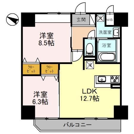 グラン・ルポ高崎の物件間取画像