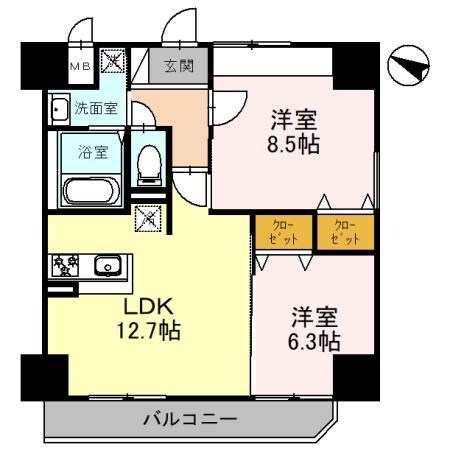 グラン・ルポ高崎の物件間取画像