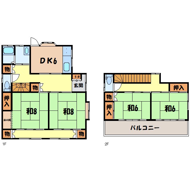 渋川市阿久津戸建ての物件間取画像