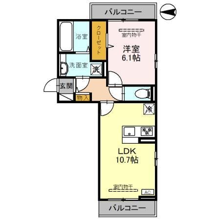 D-ROOM並榎町の物件間取画像