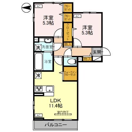 D-ROOM並榎町の物件間取画像