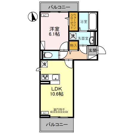 D-ROOM六供町2丁目の物件間取画像