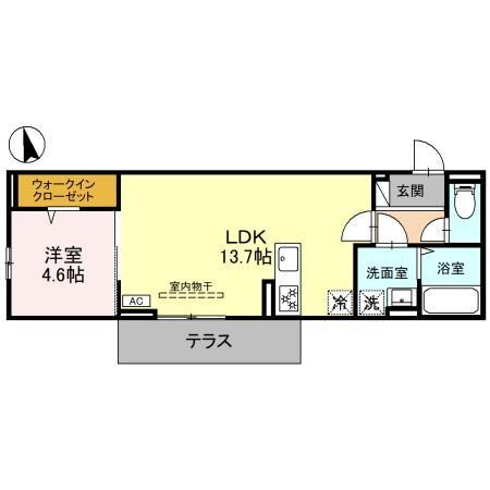 D-ROOM大橋町PJの物件間取画像