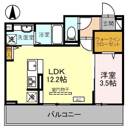 D-ROOM岩押町PJⅡの物件間取画像